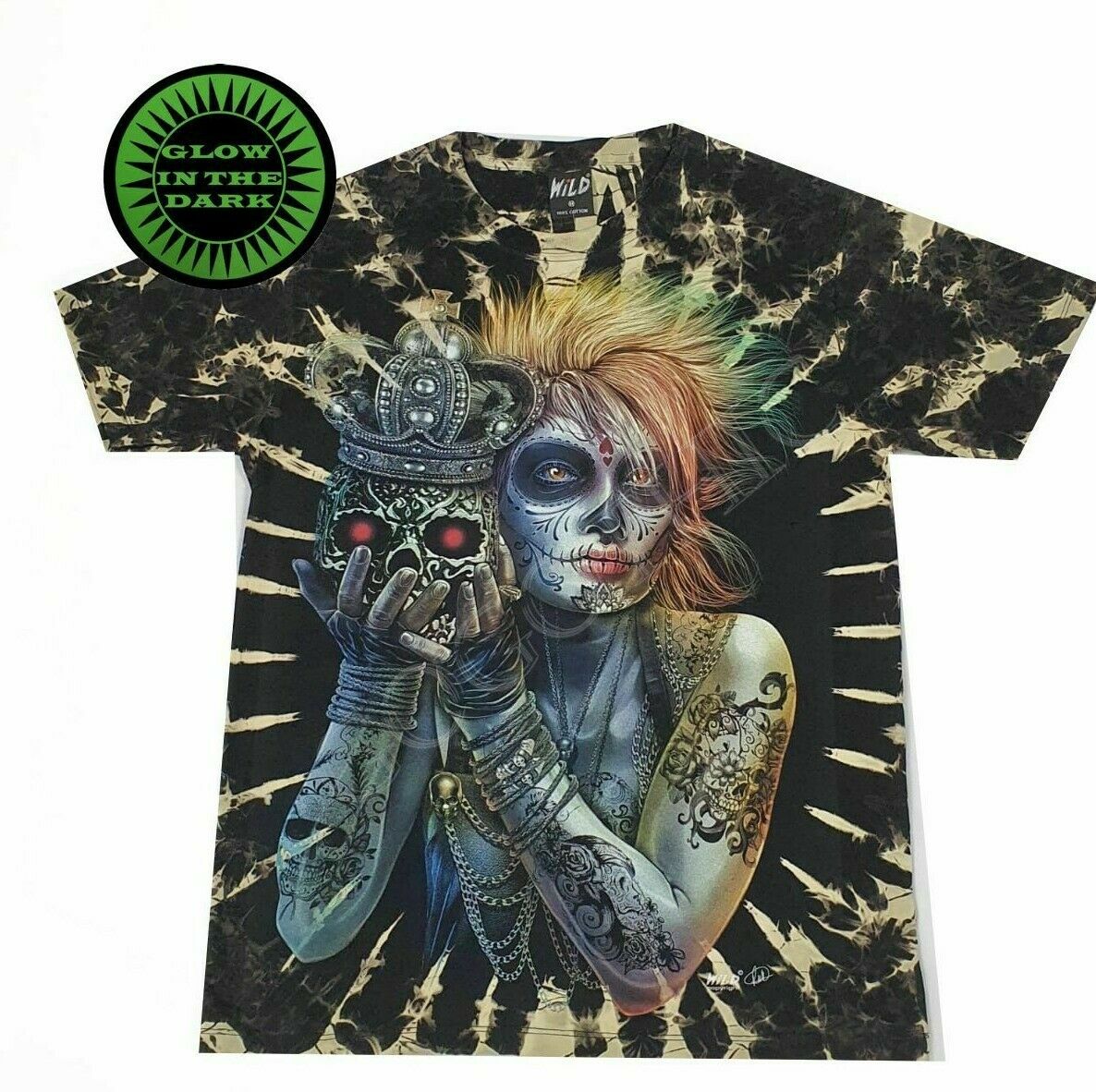 Tie-dye Goth Queen